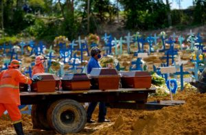 Com 15.661 vidas perdidas em uma semana, Brasil se aproxima de 300 mil mortes