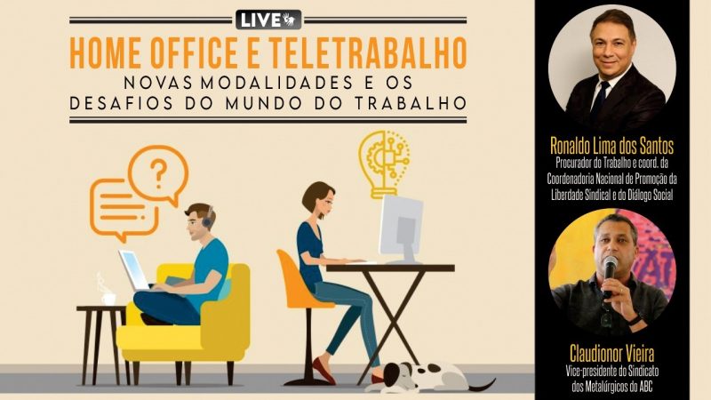 Home office e teletrabalho são temas da live desta terça (28)