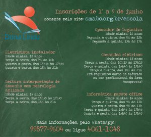 Escola “Dona Lindu” está com inscrições abertas para cursos gratuitos