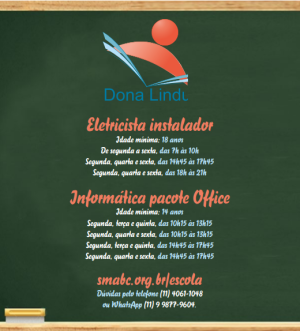 Inscrições para cursos na Escola ‘Dona Lindu’ vão até amanhã