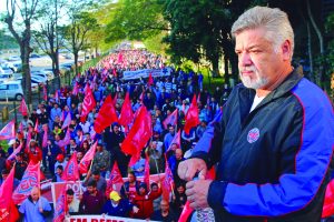 Protesto contra a reforma da Previdência