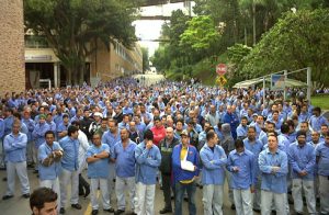 Protesto contra problema no plano de saúde