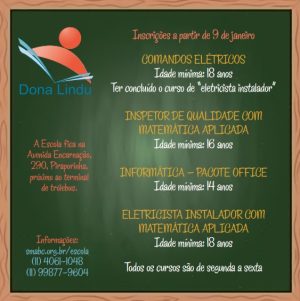 ‘Dona Lindu’ abre inscrições em janeiro para os cursos em parceria com Senai