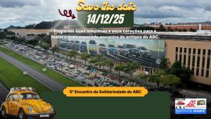Sindicato e Fusca Club ABC realizam 5° Encontro Solidário de Carros Antigos